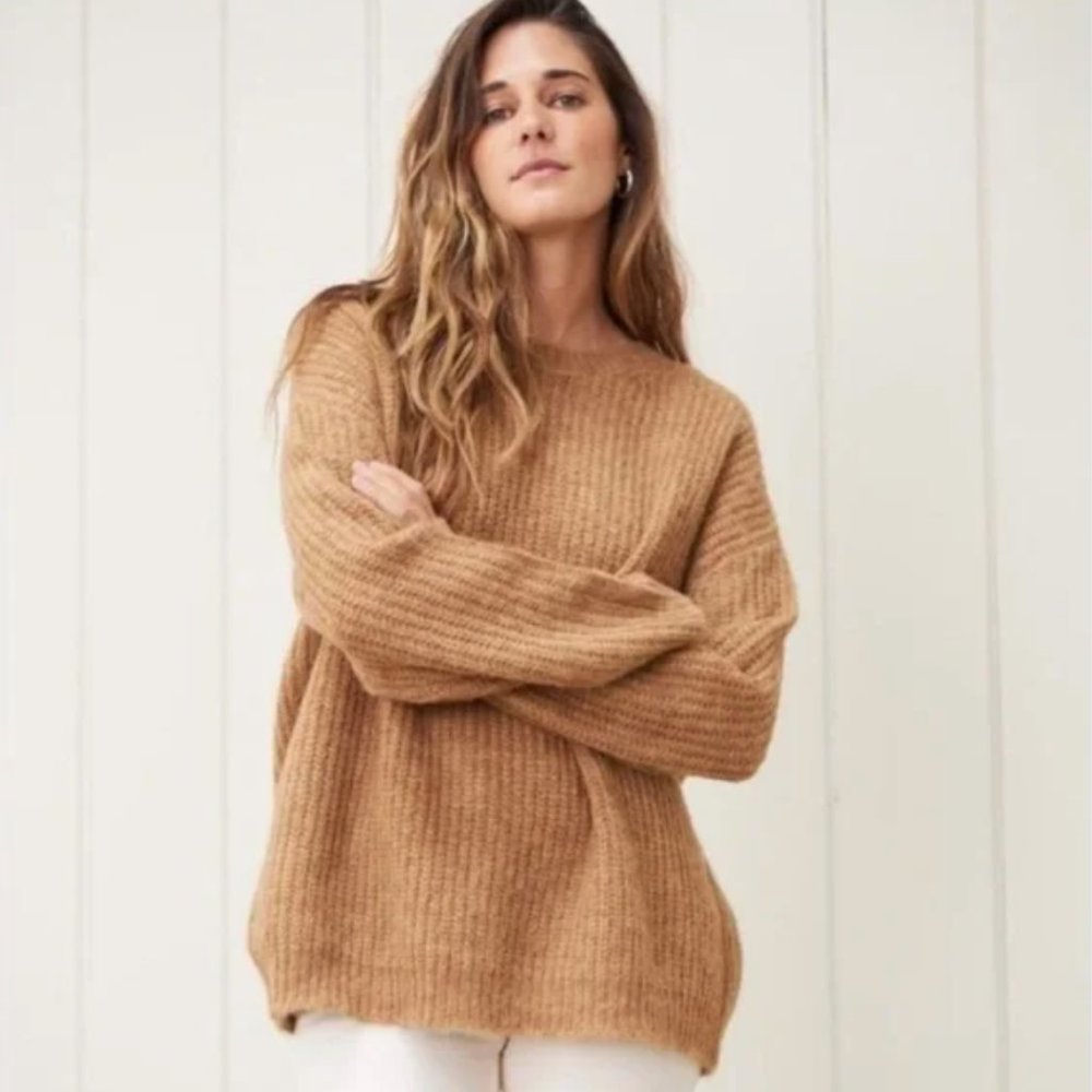 Jenni Kayne Chunky Knit Crewneck--XXL